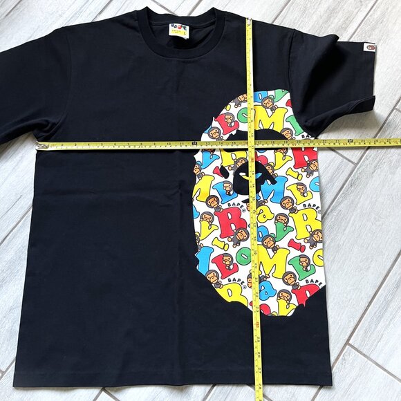 Bape Baby Milo Alphabet Side Ape Head Tee - NEW - Picture 7 of 9